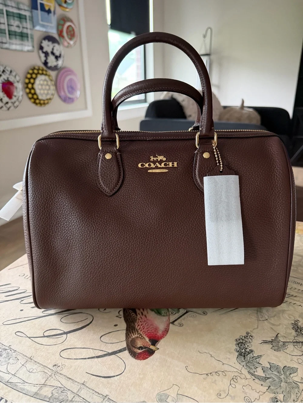 Coach Large Maple Rowan NWT
